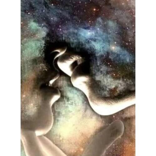 Abstract 5D Diamond Painting Full Square Round Drill Love kiss man gay Diamond Embroidery Sale Cross Stitch kits Handmade Gift