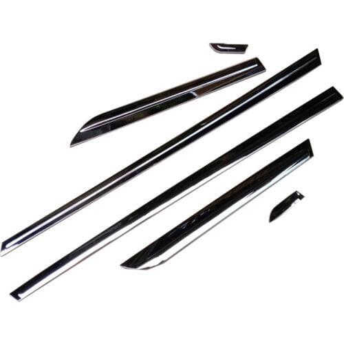 ACCESSORIES FIT FOR MAZDA 3 AXELA 2014 2015 2016 CHROME DOOR SIDE LINE LINING GARNISH BODY MOLDING TRIM COVER GUARD STRIPS