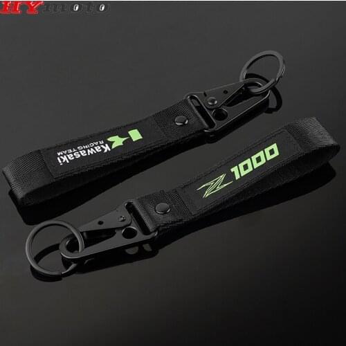 Latest Embroidery Key Chain Ring Collection Keychain For Kawasaki Z1000 Z1000SX Z 1000 SX High Quality Motorcycle Keyring