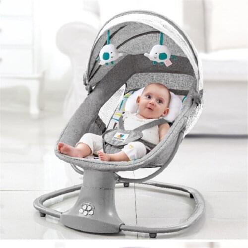 Baby New 2021 Reclining Chair For Baby 0-3 Years Old Electric Rocking Chair Newborns Sleeping Cradle Bed Child Comfort Chair