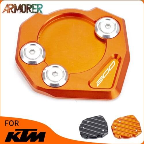 For RC 200 2014 - 2019 Duke 200 2011 - 2018 Motorcycle Side Stand Enlarger Kickstand Enlarge Plate Pad 2012 2013 2015 2016 2017