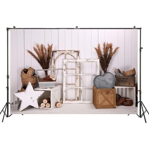 Photography Backdrop Old Grunge Wooden Decorations Boys Birthday Photo Background Baby Newborns Kids Studio Photoshoot Props4977