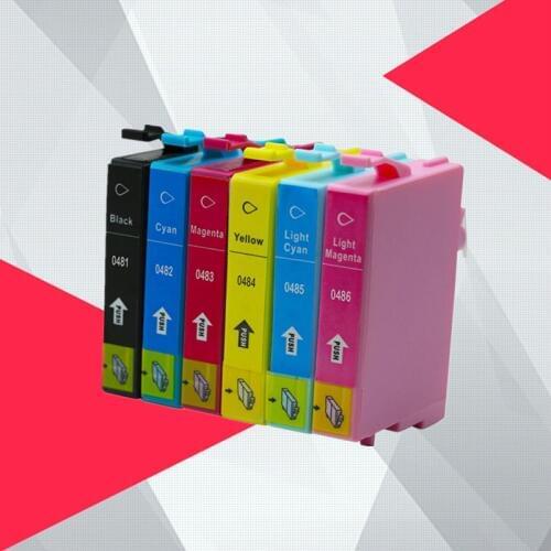 T0481 Ink Cartridge For Epson T0481 - T0486 Stylus Photo R200 R300 R340 R300 R300M R320 RX500 RX600 RX620 RX640 Printer