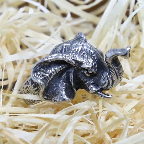 Vintage Elephant Ring For Men Gold Silver Color Stainless Steel African Tribe Animal Ring Male Heavy Metal Hip Hop Biker Jewelry