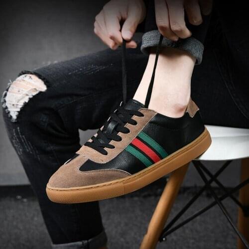 Men Casual Leisure Shoes Men Leather Comfortable Casual Breathable For Stylish Male Shoe Causal Mens Shoes-for-men Summer Man