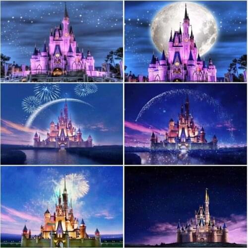 Disney Castle Series 5D DIY Diamond Painting Cross Stitch Full Square/Round Diamond Embroidery Mosaic Home Decor Gift