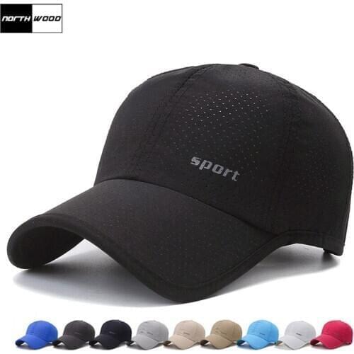 NORTHWOOD Sport Summer Baseball Cap Unisex Breathable Summer Cap Men Women Snapback Hats Gorras Hombre Golf Cap
