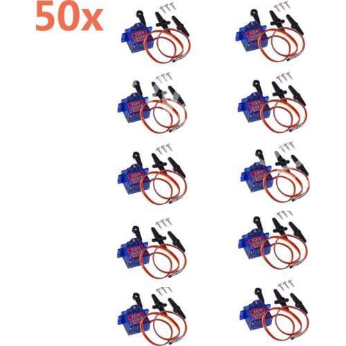 Wholesale 50pcs SG92R Micro 9g Servo 2.5kg/cm Nylon Carbon fiber Gears For RC Car Plane RC Helicopter RC Car Boat