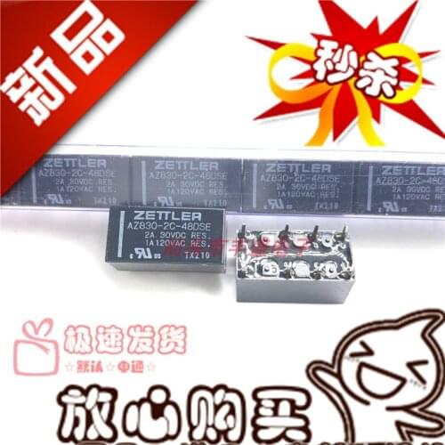 Original new 100% AZ830-2C-48DSE 48VDC 2A two open two close relay