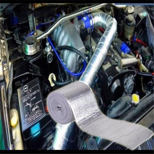 Reflect A silver Thermal Tape Air Intake Wrap Reflective Heat Barrier Self Adhesive Engine Heat Protection Resist 5cm*5meters