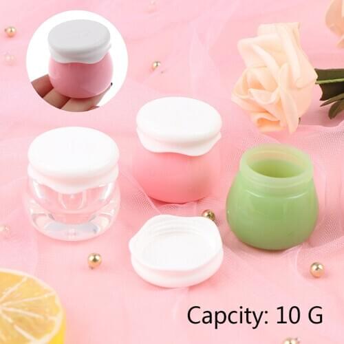 10G Plastic Cosmetic Empty Jar Pots Makeup Cream Lip Balm Refillable Container