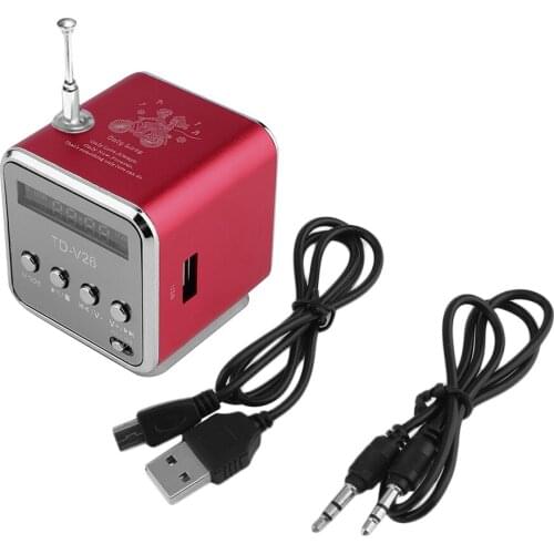 Portable Car Styling Aluminum Alloy Micro USB Mini Stereo Super Bass Speaker Ubwoofer Musica MP3/4 FM Radio Receiver Dropship