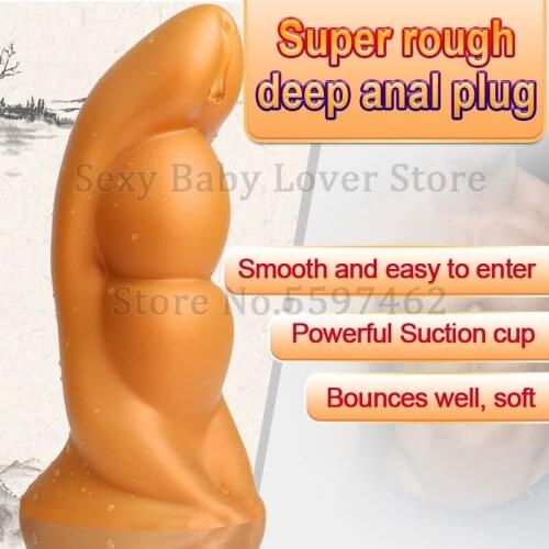 LURE Huge Anal Toy Silicone Large Anal Plug Butt Plug Prostate Massage Vaginal Anus Stimulation Dilator Sex Toys For Men Women