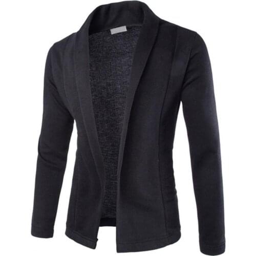 Dropshipping!!Fashion Business Jacket Long Sleeve Skin-friendly Streetwear Slim Fit Lapel Warm Men Coat for Office