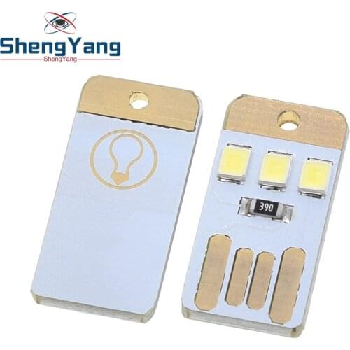 ShengYang 1pcs Mini super bright USB keyboard light notebook computer mobile power supply chip LED Nightlight