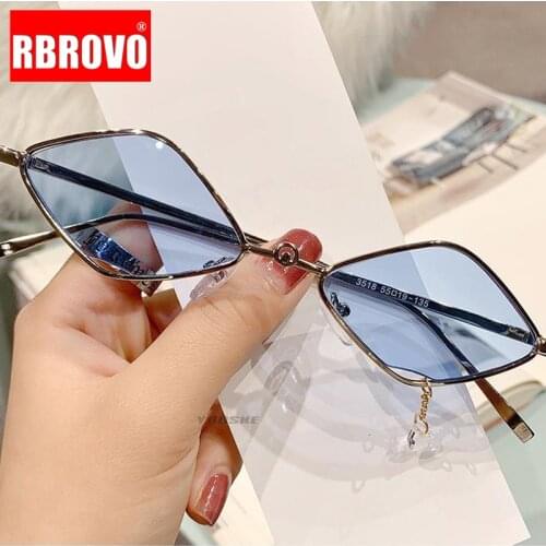 LeonLion Cat Eye Sunglasses Women 2021 Small Square Punk Sun Glasses for Female Prismatic Designer Transparent Eyeglasses Ladies