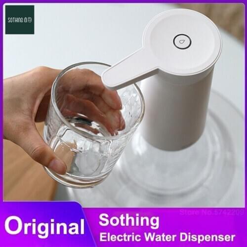 Sothing Electric Water Pump Portable Automatic Drink Water Pump Household One-key Control USB Rechargeable Water Dispenser