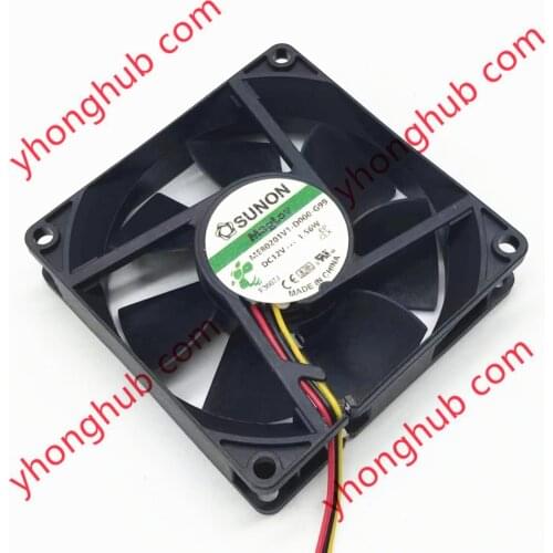 SUNON ME80201V1-D000-G99 DC 12V 1.56W 80x80x20mm 3-wire Server Cooling Fan