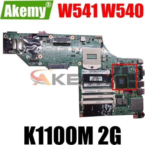 W541 Motherboard Mainboard For Thinkpad W541 W540 Laptop FRU 00HW121 00HW137 04X5332 04X5300 12291-2 48.4L013.021 GPU:K1100M 2G