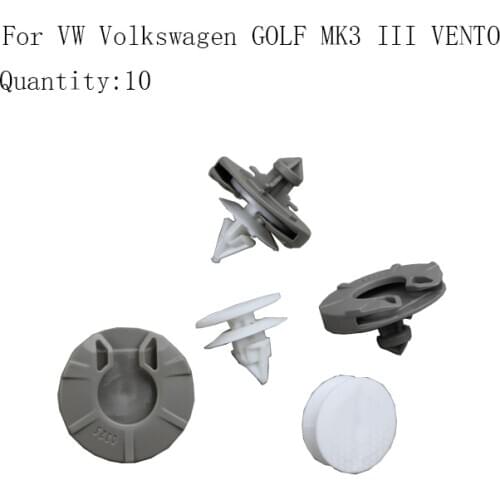 For VW GOLF MK3 III VENTO Interior Door Trim Panel Clips x10 (Color Blue)