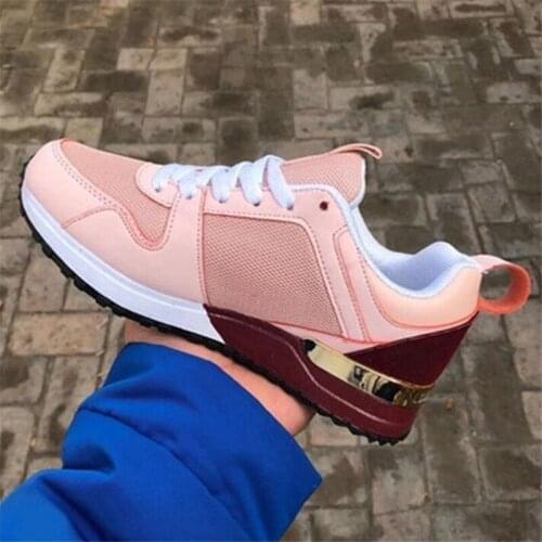 Womens Casual Shoes 2021 New Large Size Womens Shoes Fashion Breathable Womens Thick-soled Sneakers Mesh Comfortable Loafers