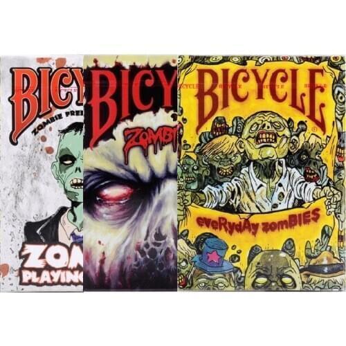 1 Deck Bicycle Zombie Playing Cards USPCC Halloween Ghost Theme Poker Magic Card Games Magic Tricks Props for Magician