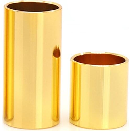 1PC Guitar Accessories Stainless Steel Length 28mm/51mm Guitar Finger Slide Tube Smooth Edge Finger Slider