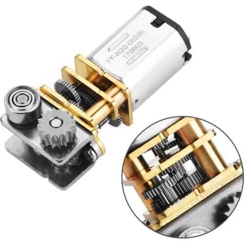 DC12V 11RPM N20 Right Angle Metal Gearbox Micro Gear Motor Double-Layer Gearbox Output Motor For 3D Printing Pen