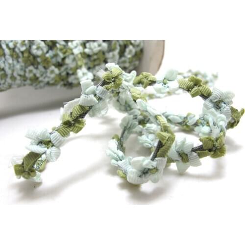 2 Yards 15mm Woven Ribbon Trim|Decorative Floral Ribbon|Scrapbook Materials|Decor|Craft Supplies|Embellishment|Soft