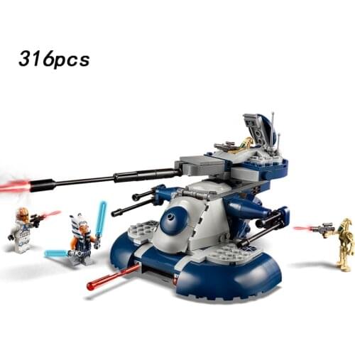 MOC 316pcs AAT Armored Assault By Model Compatible With 75283 Star Toys &wars Building Blocks Bricks Kids Christmas Toys Gifts