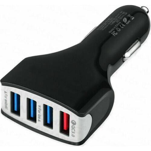 4 USB Fast Charger 4.2A Car Charger Adapter 7A QC3.0 Turbo Fast Charging 4 USB Car Mobile Phone Charger For iPhone Xiaomi