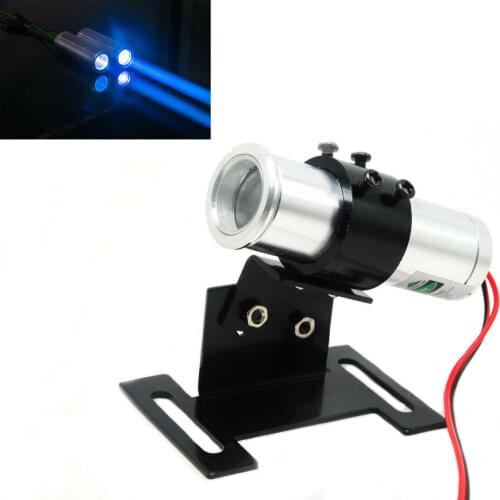 450nm 100mW 3.6V-5V Blue Laser Module Dot Thick Beam Bar Stage Light w/ Holder