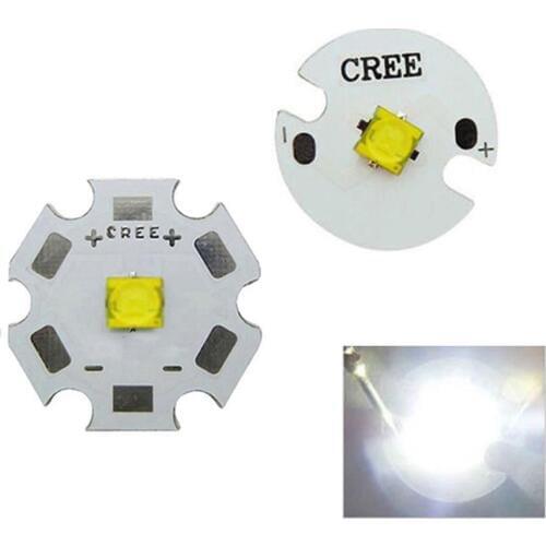 5PCS Cree XLamp XTE XT-E 1W-5W Cold White 6000~6700K LED light With 16mm/20mm Base for LED Flashlight Torch