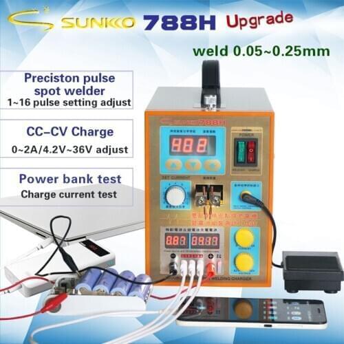 788H-USB Small Precision Pulse Battery Spot Welder 18650 Battery Spot Welding Machine Charging Test For Mobile Power Supply