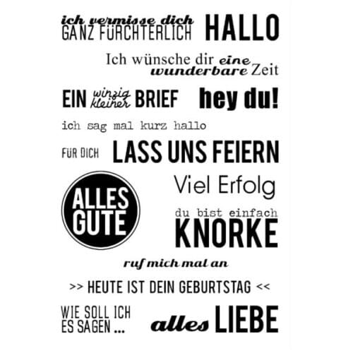 Alles GUTE Transparent Clear Silicone Stamp Seal DIY Scrapbooking photo Album Decorative Clear Stamp