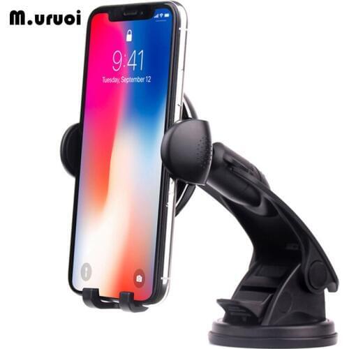 M.uruoi Qi Car Wireless Charger Car Mount Mobile Phone Holder For iPhone XS Max Samsung S8 Quick Wireless Charging Holder Stand
