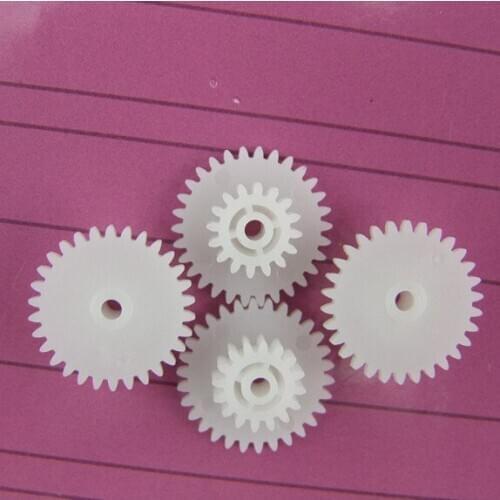 Double reduction gear 0.5 modulus 30162A internal gear teeth wheel 30 stacked plastic outer teeth 16 teeth DIY toy accessories