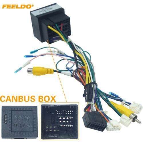 FEELDO 16-pin Car Android Stereo Wiring Harness For Peugeot 308(2016)/4008(2017)/508L(2019)/Citroen C3 XR(2019)/C5 AIRCROSS(2017