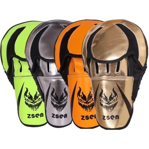 Leatherette Boxing Curved Focus Punching Target Mitts Training Hand Pads for Karate Muay Thai Kick MMA Sparring Martial Arts