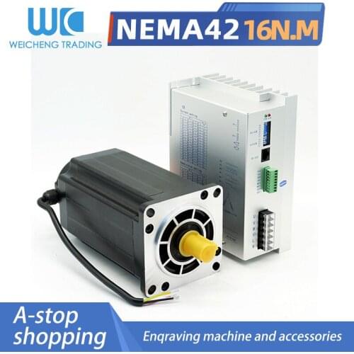 NEMA42 110BYG350 stepper motor set 16N.M with 9ADSP digital driver three-phase stepper motor