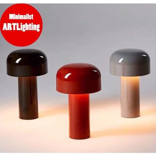 Creative Mushroom Table Lamp Bedroom Bedside Lamp Modern Minimalist Home Decor Desk Lamp Office Study Reading Lighting Fixtures