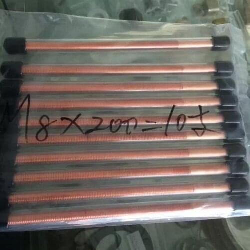 Copper tapping electrodes M8 , total length 200mm, tapping length 150MM, with out hole