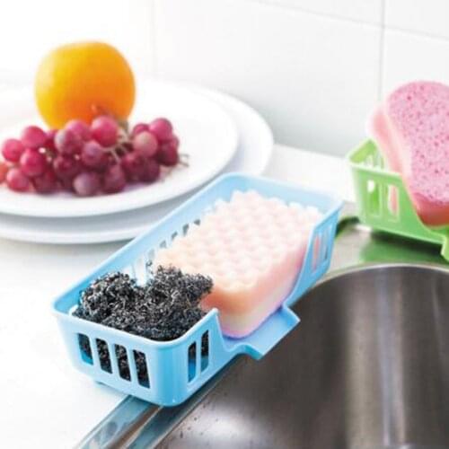Multifunctional Cutlery Sponge Drainer Sink Shelf Bathroom Drying Rack Organizer Kitchen Accessories Home Storage