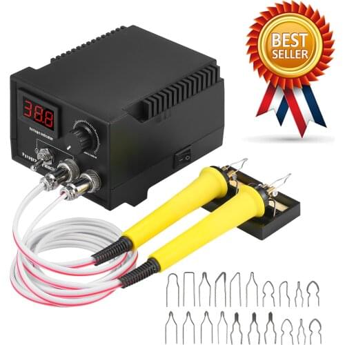 60W 220V Woodburner Wood Burning Tool Kit Adjustable 0℃-800℃ Woodburning Pyrography Pen Machine Electric Soldering Iron