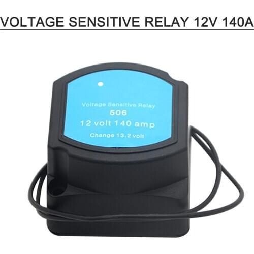 Voltage Sensitive Relay 12V 140A Dual Battery Smart Isolator Relay Protection VSR Voltage Split Charge for Boat Automotive