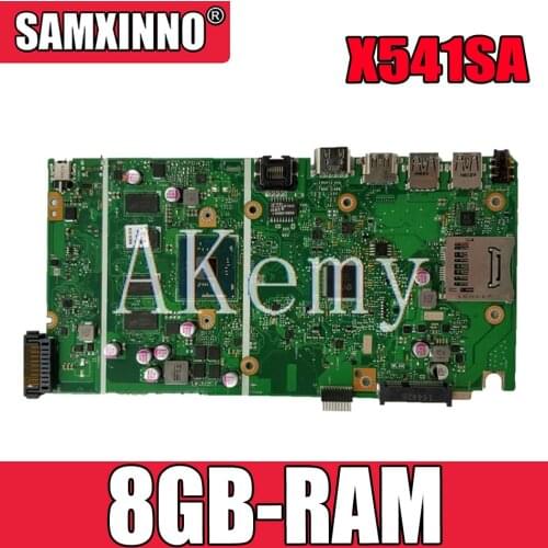 NEW X541SA mainboard REV 2.0 For Asus X541 X541S X541SA laptop motherboard Test ok 2 Cores CPU + 8GB-RAM