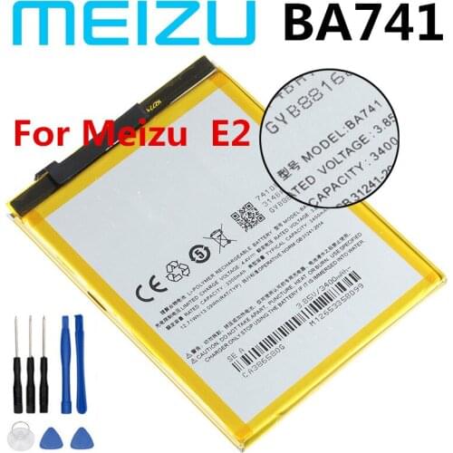 Original 3400mAh BA741 Replacement Batteries For Meizu E2 / Meilan E2 / M3X Smartphones Mobile Phone Battery