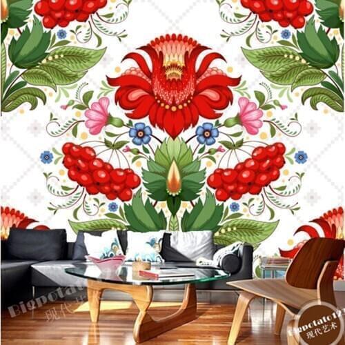 Custom 3D modern wallpaper. Flower pattern mural for living room backdrop bedroom restaurant ceiling waterproof papel de parede