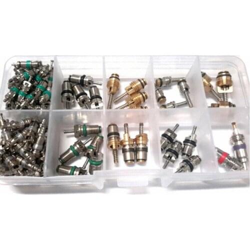 Dropshipping 102pcs/Set Auto Car R12 &R134a A/C Air Conditioners Valve Core Remover Tool Kit