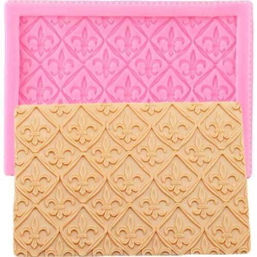 Relief Lace Cake Border Silicone Mold Cupcake Topper Cake Decorating Tools Candy Polymer Clay Chocolate Cake Border Fondant Mold